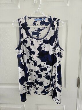 SIMPLY VERA WANG sleeveless Hi-Lo layered top size L